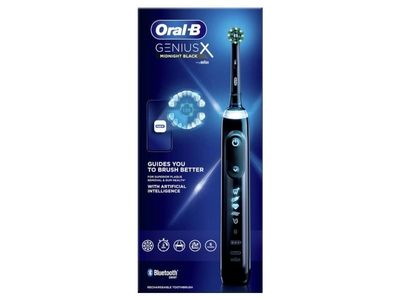 Oral-B Genius X - Elektrisk tandborste - Bluetooth - Midnight Black
