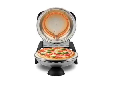 G3 Ferrari Delizia, 1 pizza(er), Sort, Sølv, Rustfritt stål, 31 cm, Mekanisk, 400 °C