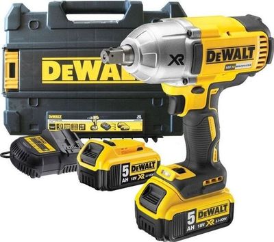 DeWALT DCF899P2-QW - Mutterdragare - sladdlös - 610 W - 3 hastigheter - 1/2-tums kvadrat-drive 12.7 mm - 950 N·m - 2 batterier - 18 V