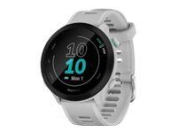 Garmin Forerunner 55 - Hvit - sportsur med bånd - silikon - hvit - display 1.04" - Bluetooth, ANT+ - 37 g