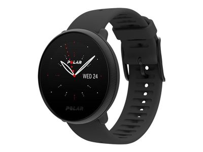 Polar Ignite 2 - Svart pärla - sportklocka med band - silikon - svart - bandstorlek: S/L - Bluetooth - 35 g