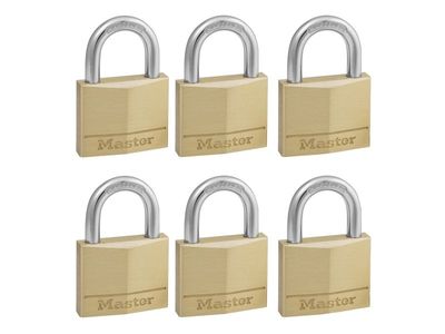 MASTER LOCK 140EURSIX, Tradisjonell, Nøkkellås, Bruk bare én nøkkel, Port, Gull, Messing