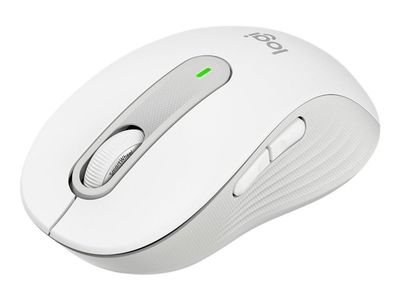 Logitech Signature M650 L - Mus - stor størrelse - optisk - 5 knapper - trådløs - 2.4 GHz, Bluetooth - Logitech Logi Bolt USB-mottaker - elfenbenshvit