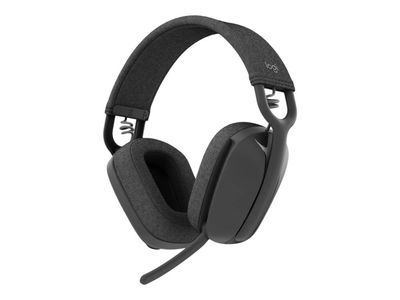 Logitech Zone Vibe Wireless - Hodesett - full størrelse - Bluetooth - trådløs - USB-C via Bluetooth-adapter - grafitt - Optimert for UC