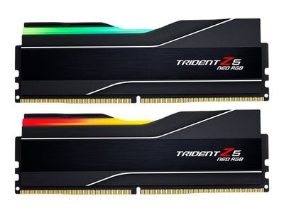 G.Skill Trident Z5 Neo RGB - DDR5 - sats - 32 GB: 2 x 16 GB - DIMM 288-pin - 6000 MT/s / PC5-48000 - CL30 - 1.35 V - ej buffrad - icke ECC - mattsvart