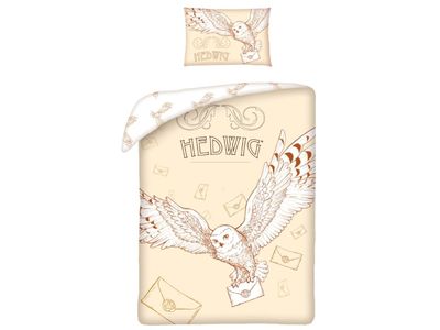 Harry Potter Hedwig Junior Sengetøj 100 x 135 cm - 100 Procent Bomuld