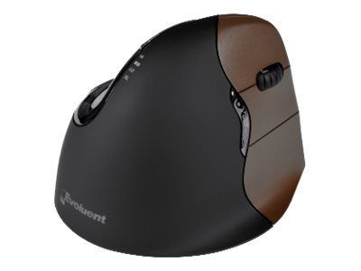 Evoluent VerticalMouse 4 Small - Vertikal mus - høyrehendt - optisk - 6 knapper - trådløs - 2.4 GHz - USB trådløs mottaker