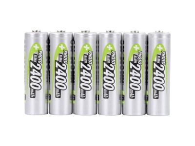 Ansmann 1322-0000-510 oppladbart AA-batteri NiMH 2400 mAh 1,2 V (6 stk)