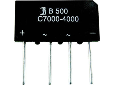 Diotec B250C3700A brygglikriktare SIL-4 600 V 3,7 A enfas