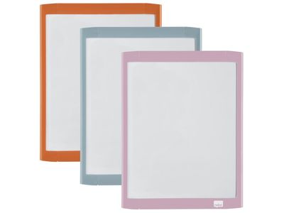 Nobo Mini magnetisk whiteboardtavle med farget ramme 21,6x28cm, Horisontalt/vertikalt, Bærbar, Magnetisk