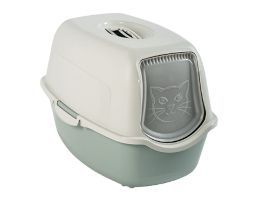 Rotho Bailey, Katt, Kattedo med lokk, Grønn, Hvit, Spenne, Karbon, 560 mm