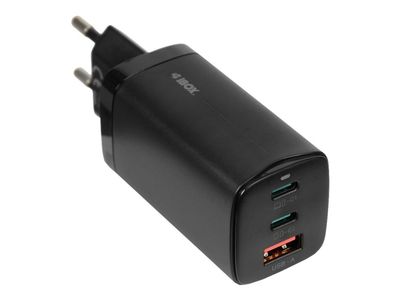 iBOX C-65 - Strømadapter - 65 watt - 5 A - PD 3.0, Apple 2.4A, Apple Fast Charge, Huawei Fast Charge, SCP, AFC, QC 3.0, QC 4.0+ - 3 utgangskontakte...