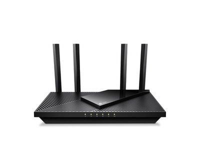 TP-Link Archer AX55 Pro, Wi-Fi 6 (802.11ax), Dobbelbånd (2.4 GHz / 5 GHz), Ethernet/bredbåndsforbindelse, Svart, Skrivebord/stolperuter