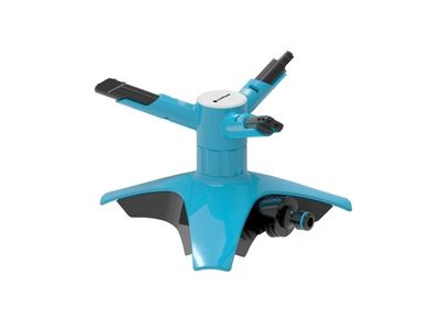 CELLFAST 53-460, Roterende sprinkler, 250 m², 6 stang, Sort, Blå