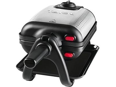 Tefal WM756D, 2 vafler, Rektangulær, Sort, Rustfritt stål, Rustfritt stål, 1200 W, 10 cm