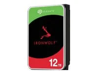 Seagate IronWolf ST6000VN006 - Harddisk - 6 TB - intern - 3.5" - SATA 6Gb/s - buffer: 256 MB - med 3-års Seagate Rescue Data Recovery