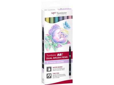 Tombow Marker ABT Dual Brush 6C-2 Pastellkartong (6)