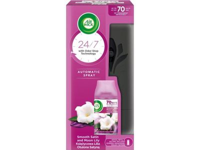 Air Wick Freshmatic automatisk luftfrisker + refill Måne/Lilia innhyllet satin 250 ml