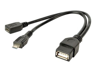 Cablexpert - USB-kabel - USB (hunn) til Micro-USB type B - USB 2.0 OTG - 15 cm - formstøpt