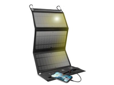 SBS TESOLARCHG21W, 21 W, 5 V, 2,1 A, Svart, USB Type-A, 160 mm