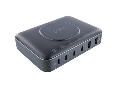 InLine 31517K, inomhus, AC, 20 V, Trådlös laddning, 1,8 m, Svart