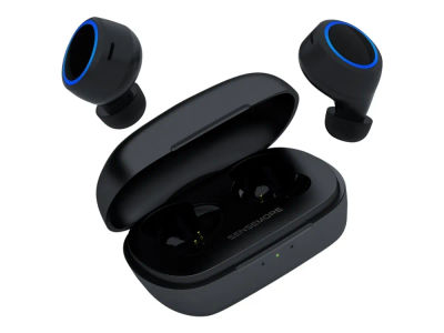 Creative Sensemore Air - True wireless-hörlurar med mikrofon - inuti örat - Bluetooth - aktiv brusradering - svart