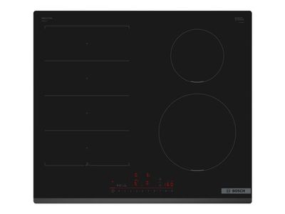 Bosch Serie | 6 PIX631HC1E - Induksjonskomfyrtopp - 4 plater - Nisje - bredde: 56 cm - dybde: 49 cm fasettert front - svart