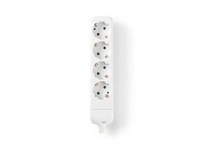 Nedis EXSO400F1WT, inomhus, IP20, Vit, 4 AC-utgångar, 230 V, 3680 W