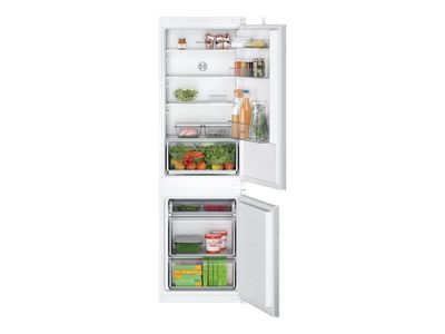 Bosch Serie | 2 KIV865SE0 - Kjøleskap/fryser - bunnfryser - innebygd - fordypning - bredde: 56 cm - dybde: 55 cm - høyde: 177.5 cm - 267 liter - Kl...