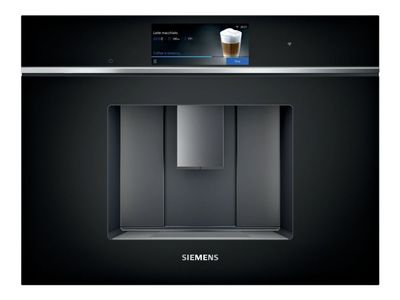 Siemens iQ700 CT718L1B0 - Automatisk kaffemaskin - innebygd med melkeskummer - 19 bar - svart