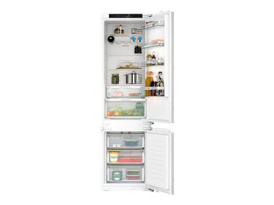 Siemens iQ300 KI96NVFD0 - Kjøleskap/fryser - bunnfryser - innebygd - fordypning - bredde: 56 cm - dybde: 55 cm - høyde: 194 cm - 290 liter - Klasse D