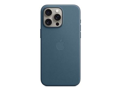 Apple - Beskyttende deksel for mobiltelefon - MagSafe-samsvar - FineWoven - asurblå - for iPhone 15 Pro Max