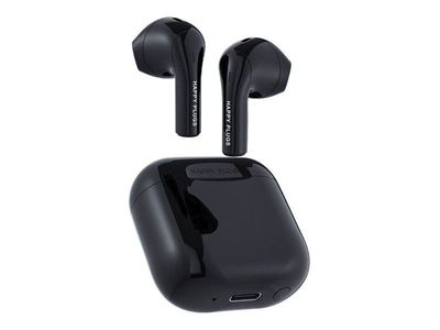Happy Plugs JOY - True wireless-hörlurar med mikrofon - inuti örat - Bluetooth - svart