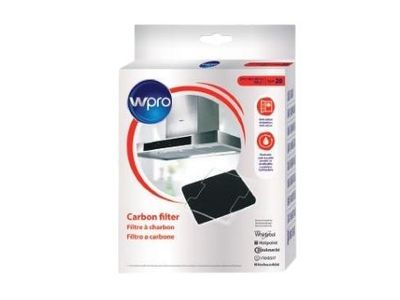 Wpro CFW020/1, Filter til kjøkkenhette, Sort, Karbon, 160 g/m², 220 mm, 180 mm