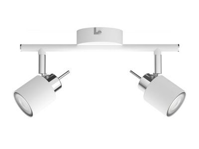 Philips Meranti kohdevalaisin 2x, Pinta-asennettavat spottivalot, GU10, 2 lamppu(a), LED, 220-240 V, Valkoinen