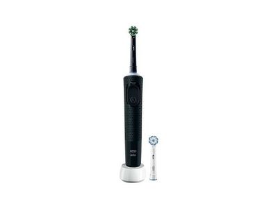 Oral-B Vitality Pro, Voksen, Roterende vibrerende Tannbørste, Daglig stell, Sensitiv / Myk, Super sensitive, Sort, 2 min, Batteri