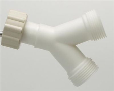 NEOPERL Y fordeler i hvid plastik - 1 stk. 3/4'' omløber med pakning x 2 stk. 3/4" udvendig gevind
