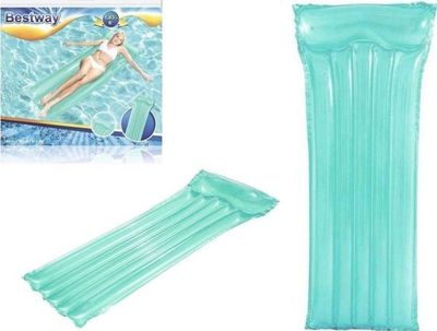 Bestway oppblåsbar flyte-/svømmemadrass havblå 183 x 76 cm