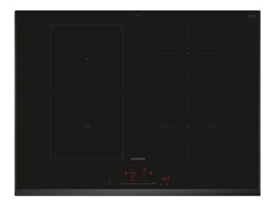 Siemens iQ500 ED751HSC1E - Induksjonskomfyrtopp - 4 plater - Nisje - bredde: 56 cm - dybde: 49 cm - fasett - svart