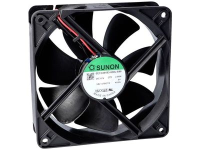 Sunon EEC0381B2-000U-A99 axialfläkt 12 V/DC 197,03 m³/h 38 x 120 x 120 mm