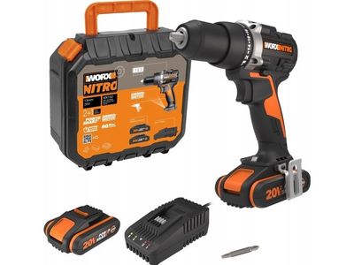 Worx WX102 20 V borr-/skruvdragare 2 x 2 Ah batteri