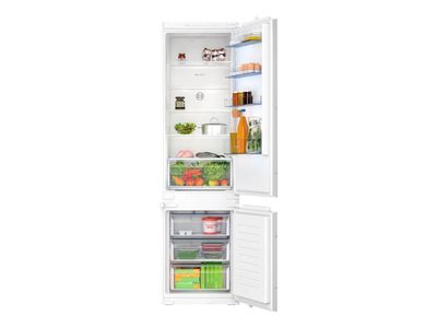 Bosch Serie | 2 KIN96NSE0 - Kjøleskap/fryser - bunnfryser - innebygd - fordypning - bredde: 56 cm - dybde: 55 cm - høyde: 194 cm - 290 liter - Klas...