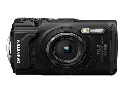 Olympus Tough TG-7 - Digitalkamera - kompakt - 12.0 MP - 4K / 30 fps - 4optisk x-zoom - Wireless LAN, Bluetooth - under vannet inntil 15 m - svart