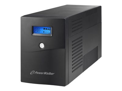 PowerWalker VI 3000 SCL FR - UPS - AC 230 V - 1800 Watt - 3000 VA - 9 Ah - USB, RS-232 - utgångskontakter: 4