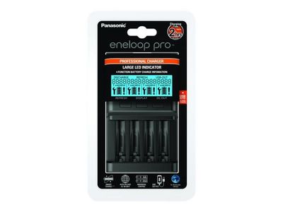 Panasonic eneloop BQ-CC65E - Batterilader - 4 x batterier lader - 1 A (USB)