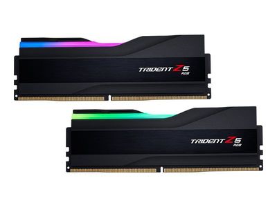 G.Skill Trident Z5 RGB - DDR5 - sats - 48 GB: 2 x 24 GB - DIMM 288-pin - 6000 MHz / PC5-48000 - CL40 - 1.35 V - ej buffrad - on-die ECC - mattsvart