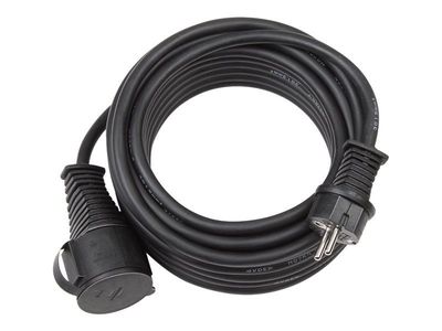 brennenstuhl H07RN-F 3G2,5 - Förlängningskabel för ström - power CEE 7/7 (hona) till power CEE 7/7 (hane) - AC 450/750 V - 25 m - svart
