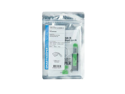 Smartkeeper BL04PKGY, Portblokkering + nøkkel, USB Type-B, Grønn, Plast, 1 stykker, Polybag