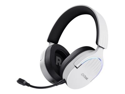 Trust GXT 491W FAYZO gamingheadset over-ear 7.1 Bluetooth/2.4 GHz svart/hvit
