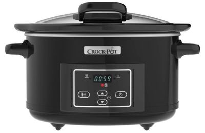 Crock-Pot CSC052X, 4,7 l, Svart, Silver, Digital, 0,5 h, 20 h, Glas